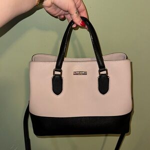 Kate Spade Cream and Black Satchel